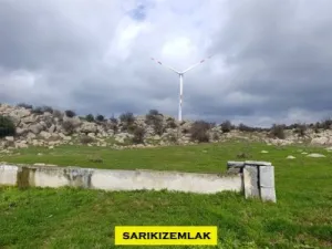 ÇANAKKALE EZİNE YAYLACIK KÖYÜNDE DENİZ MANZARALI 61.125 M2 ARAZİ - Yaylacık Ezine Çanakkale Satılık Tarla - 2
