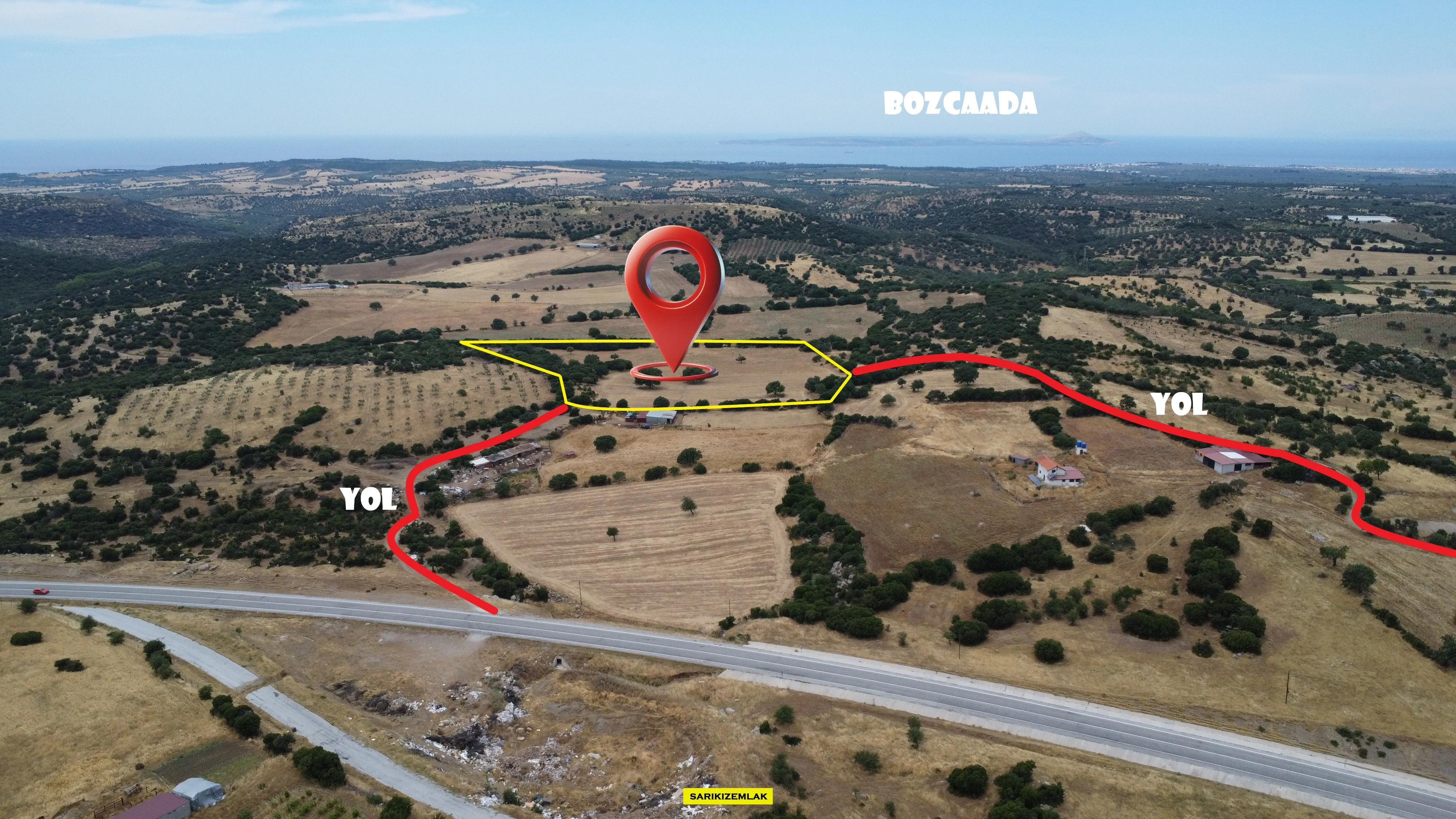 Ezine Kemallı Satılık Tarla